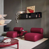 Modern Minimalist Designer Casual Lazy Chair Velvet Fabric Living Room Furniture Small Household Low Arm Single Sofa