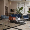 Newly Designed Patent Sofa 3 Seat Modern Home Hotel Lobby Office Apartment Furniture Metal Leg Comfortable Velvet Fabric Sofa