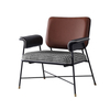 Modern Living Room Italian Designer Lounge Chair Velvet Metal Frame Armchair Hotel Leisure Accent Chair