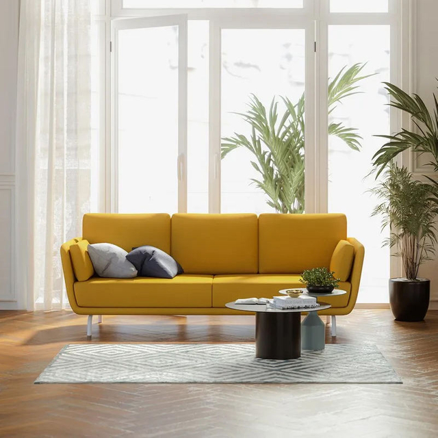 High Quality Fast Delivery Living Room Furniture Sofa Set Modern Simplicity Hotel Apartment Bedroom Office Leather Sofa