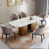 Italian Style Modern Furniture High Quality OEM Restaurant Chair Solid Wood Leg Checked Leather Hotel Dining Room Chair