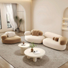 High End Italian Couches Luxury Velvet Fabric Modular Sofa Home Villa Living Room Furniture Sofa Set