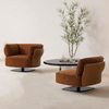 Italian Minimalist Rotating Single Sofa Living Room Furniture Hotel Villa Fabric Leisure Lounge Chair