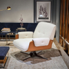 Italian Designer Swivel Chair Luxury Velvet Fabric Lounge Chair for Living Room & Hotel High-end Leisure Armchair