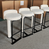Modern Design bar Chairs Metal Fabric High Legged bar Stools for Hotel Reception Restaurant Kitchens