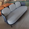 Modern Luxury Sofa Set Stainless Steel Golden Frame Fabric Hotel Office Living Room Furniture
