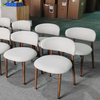 Nordic Retro 6-Seater Dining Table Chair Set Modern Design Walnut Wood with Chair for Kitchen and Restaurant Furniture