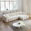 Modern Minimalist Design Modular Sectional Sofa Set Living Room Furniture Couch Velvet Fabric L-shaped Sofa