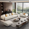 Modern White Fabric 1-2 -3 -4 Seats Sofa Couch Light Luxury Designer Hotel Living Room Furniture Velvet Straight Sofa Set
