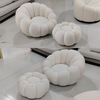 Modern Design Tufted Velvet Fabric Soild Sofa Chair Pumpkin Single Lounge Chair Living Room an Easy Chair