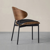 Nordic ASH Solid Wood Dining Chair Furniture Hotel Restaurant Backrest Chair Natural Color Single Dining Chair