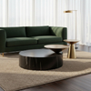 Light Luxury Living Room Furniture Creative Solid Wood Round Coffee Table Tea Table