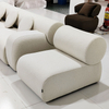 Modern Minimalist Designer Single Sofa Casual Lazy Chair Low Arm Velvet Fabric for Living Room Furniture One Seat for Small