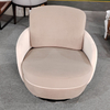 Nordic Single Sofa Chair Modern Simple Designer Leisure Chair Luxury Velvet Living Room Bedroom Balcony Hotel Swivel Armchair