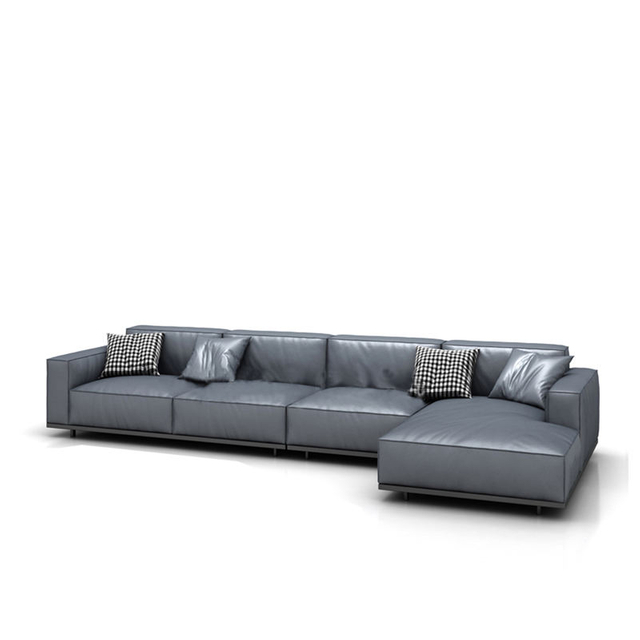 Modern Home Furniture Living Room Leather Sofa 7-seat Sofa Luxury L Shaped Sofa Set