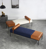 Modern Fabric Leather Outdoor Chaise Bed Massage Bed Living Room Chaise Lounge Apartment Convertible Bedroom Dining Hotel