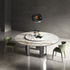 Modern Light Luxury Round Marble Dinning Table Nordic Hotel Dinning Furniture