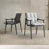 Modern Minimalist Wood Dining Chair Fabric Dining Room Furniture Creative Restaurant Table and Chair