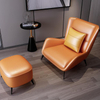 Italian Style Modern Living Room Leather Single Seater Leisure Sofa Chair