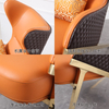 Luxury, Latest Modern and New Design Chic and Elegant Leisure High Back Leather Leisure Single Person Sofa Chair