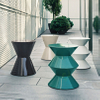 Home Modern Furniture Furnishings Fiberglass Nordic Luxury Funnel Design Side Table Bedroom