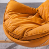Modern Living Room Rocking Chair Yellow Technology Fabric Sofa Chair Furniture Hotel Lazy Chair Sofa