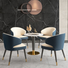 Modern Solid Wood Leather Hotel Restaurant Cafe Negotiation Chair Fabric Dining Room Furniture Wooden Dining Chair