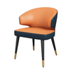 Modern Solid Wood Leather Hotel Restaurant Cafe Negotiation Chair Fabric Dining Room Furniture Wooden Dining Chair