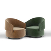 Modern Nordic Living Room Furniture Luxury Club Sofa Arm Chair Armchair Boucle Wide Barrel Velvet Leisure Chairs