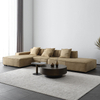 Modern Design Sofa Set Furniture Living Room Retro Leather Lsectional Couch Hotel Lobby L-shaped Modular Sofa