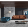 Modern Minimalist Leather Sofa Combination Living Room Italian Leather Art Luxury 3 Seater Sofa