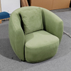 Italian Light Luxury Single Seat Sofa Fabric Stainless Steel Golden Armchair Hotel Living Room Coffee Shop Leisure Sofa Chair