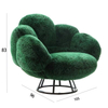 Modern Luxury Living Room Leisure Chairs Home Furniture Tufted Velvet Plush Fabric Puff Bear Paw Cute Sofa Single Lounge Chair
