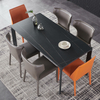 Luxury Hotel Dining Room Dining Chair Saddle Leather Designer Backrest Chair