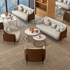 Modern Design Salon Sofa Set MIcrofiber Fabric Hotel Living Room Restaurant Cafe Single Three Seater Sofa