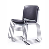 Modern Office Furniture Metal Stackable Armless Visitor Conference Chair Plastic Dining Chair