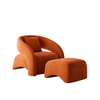 Modern Stainless Steel Velvet Fabric Armchair Accent Chair Leisure Chair Single Sofa Chair for Living Room Hotel Furniture