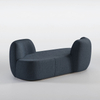 Modern Design Contemporary Nordic Luxury Sofa \white Teddy Curved Sofa Sherpa Shearling Lounge Lamb Fabric Sofa