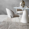 Factory Wholesale Modern Metal Legs Restaurant Chair Velvet Fabric Cafe Italy Luxury Designer Creative Dining Chair