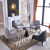 Modern Designers Creative Lounge Chair Living Room Coffee Shop Solid Wood Sofa Chair