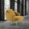 Modern Leisure Luxury Lounge Moulded Foam Leather Accent Chair for Home Living Room Hotel Office Reception Waiting Room Armchair