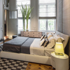 Hotel Modern Bed king Size Bedroom Furniture Set Metal Frame Leather Storage Luxury Double Up-holstered Soft Beds