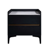 Modern Simple Wooden Small Furniture Bedroom White Side End With 2 Storage Drawer Nightstand Bed