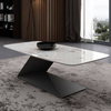 European Modern Living Room Furniture Tea Table Stainless Steel Marble Center Coffee Table