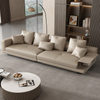 Italian Minimalist Style Comfortable Fabric Sectional Sofa Living Room Furniture Hotel Home U-Shape Furniture