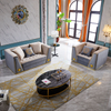 Factory Customized Modern Luxury Living Room Sofa Set Velvet Buckle Hotel Sofa