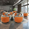 Modern Design Swivel Single Sofa Accent Armchair Comfortable Tufted Velvet Revolving Lounge Chair for Home Office Leisure Living