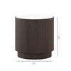Wholesale Luxury Furniture Round Marble Top Solid Wood Tray Coffee Table Modern Italian Rock Board Coffee Table Set