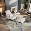 Modern Fabric Lounge Chair Living Room Sofa Chair Hotel Leisure Facilities Armchair