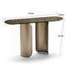 Light Luxury Stainless Steel Table Modern Resin Style Marble Home Porch Lobby Corridor Hallway Table